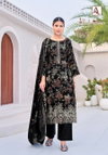 Black Queen By Alok Suits Rayon Printed Pakistani Dress Material Suppliers In India